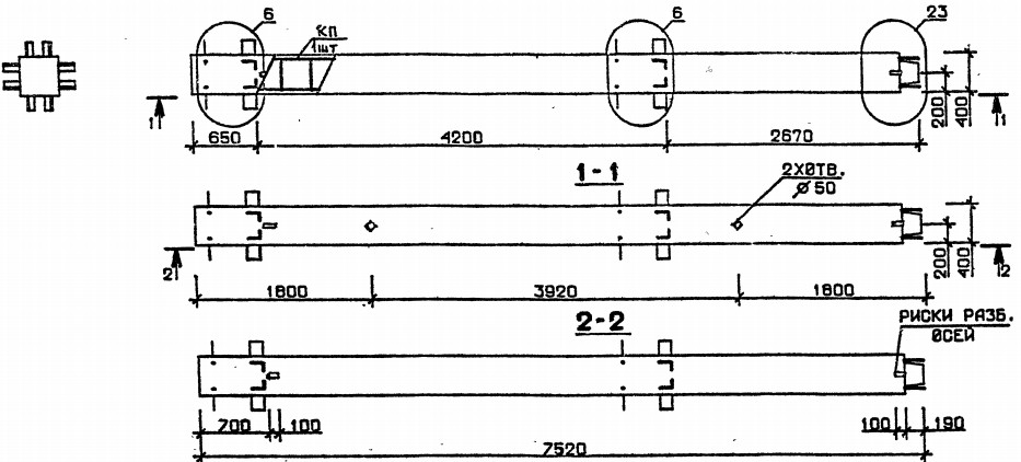 Колонна 2КВ 42.75-5 Серия 1.020.1-2с/89